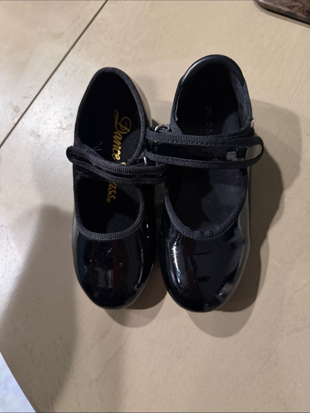 Dance Class Black Patent Mary Jane Girls Dress Shoes - Picture 5 of 6